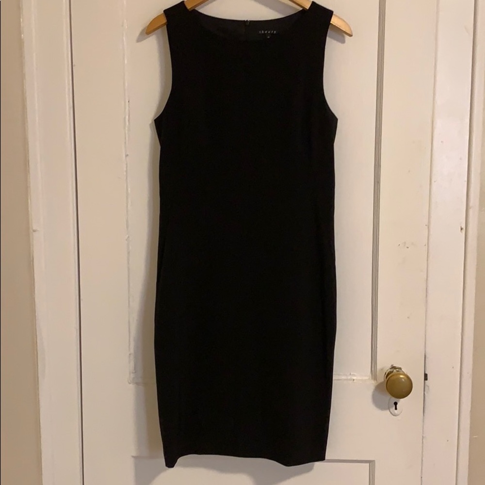Theory black business dress